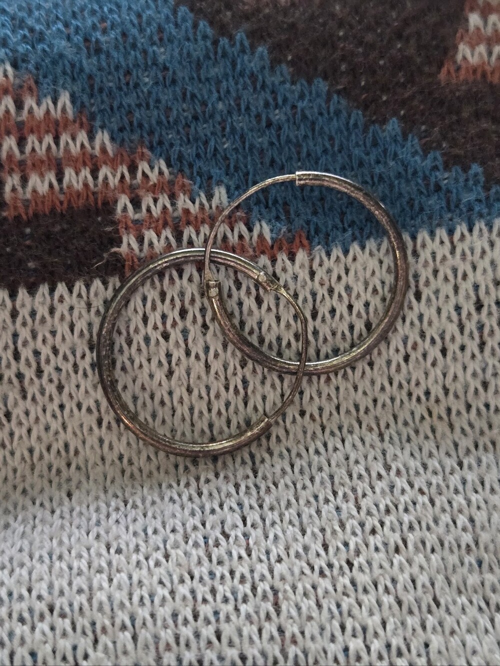 Silver-Tone Hoop Earrings - Classic Women's Jewelry